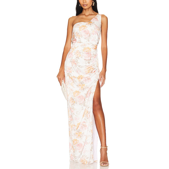 Nookie 'Utopia' White One Shoulder Gown / Dress Size M